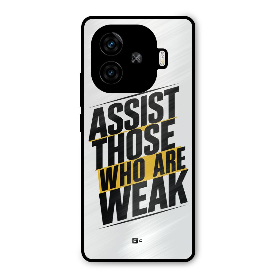 Assist Weak Metal Back Case for iQOO Z9 Turbo