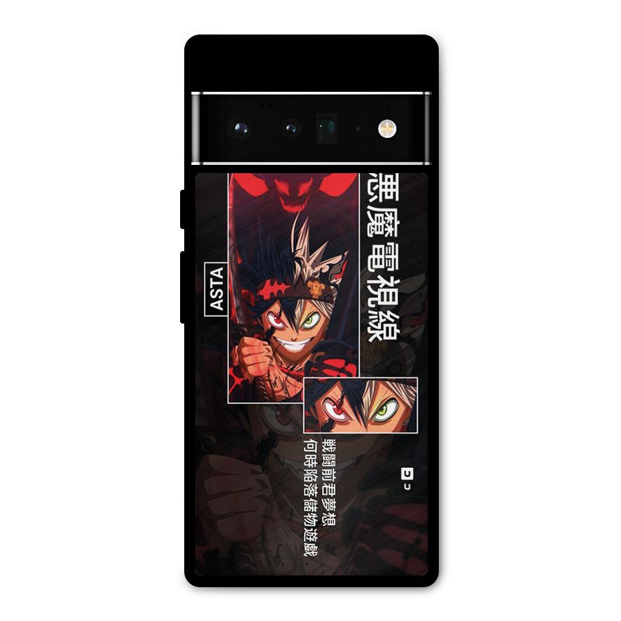 Asta Black Clover Metal Back Case for Google Pixel 6 Pro