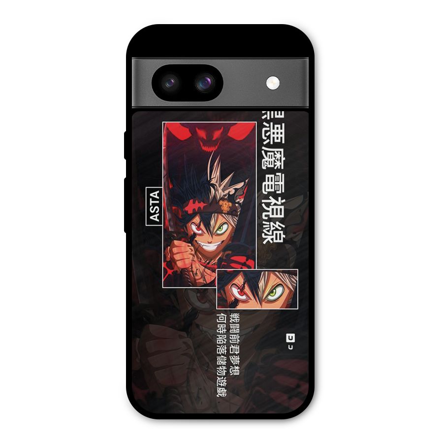 Asta Black Clover Metal Back Case for Google Pixel 8a