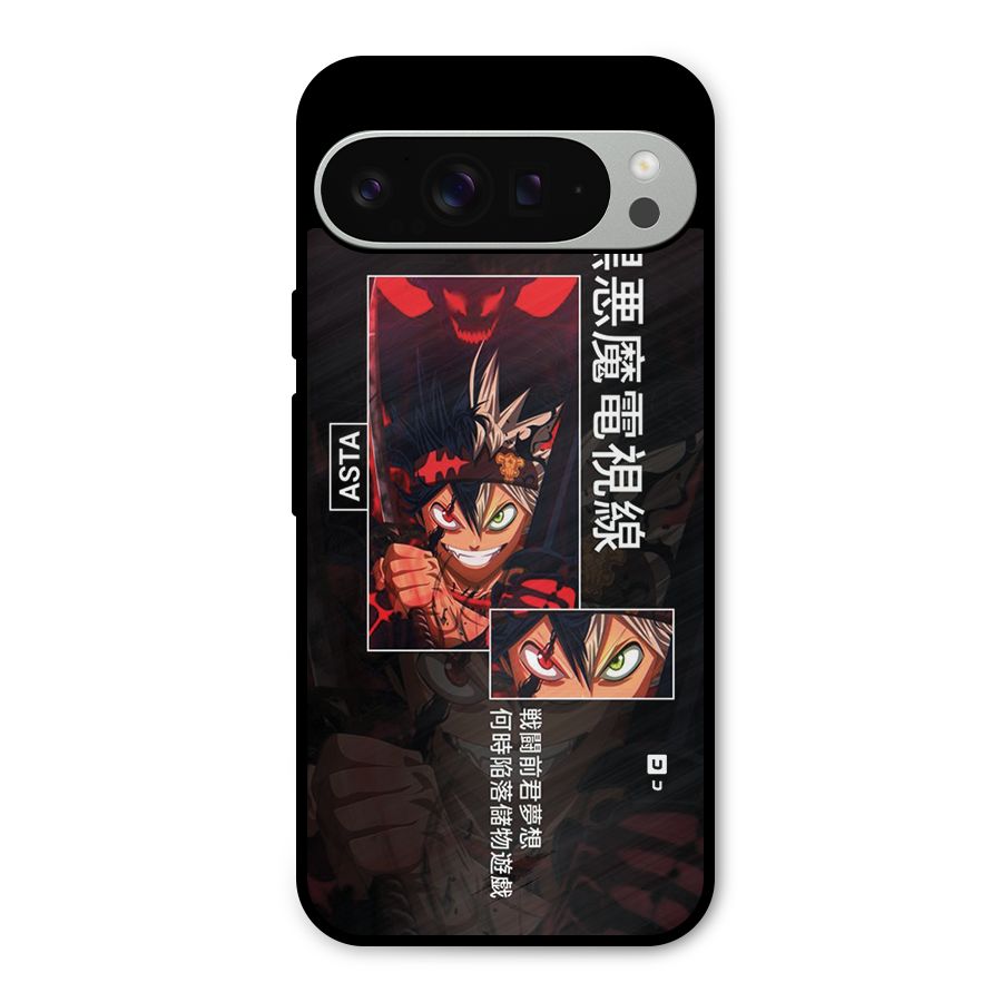 Asta Black Clover Metal Back Case for Google Pixel 9 Pro XL