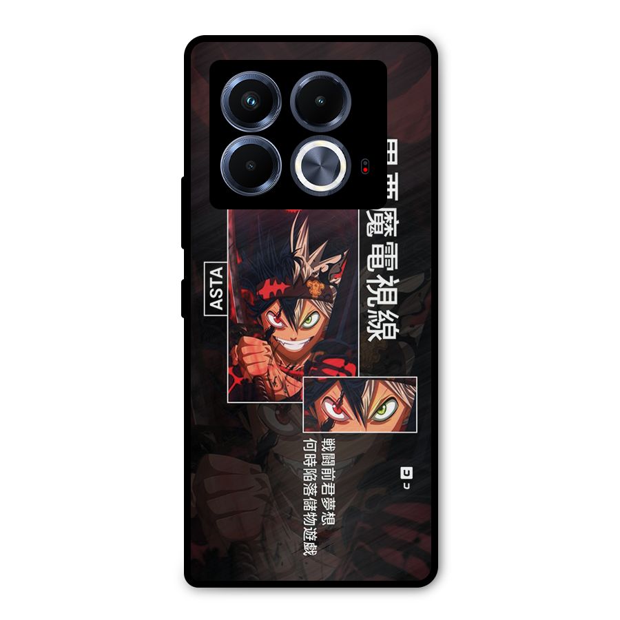 Asta Black Clover Metal Back Case for Infinix Note 40 5G