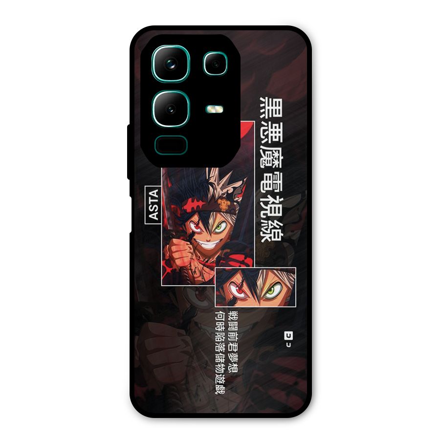 Asta Black Clover Metal Back Case for Infinix Note 50x