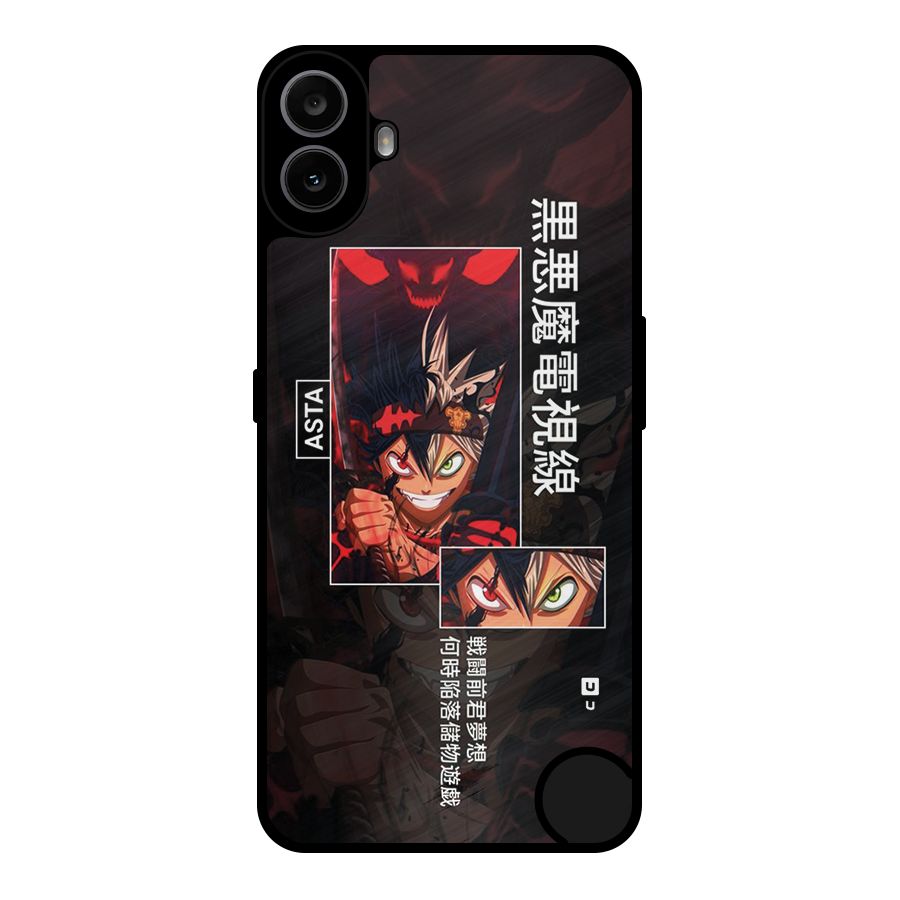 Asta Black Clover Metal Back Case for Nothing CMF Phone 1