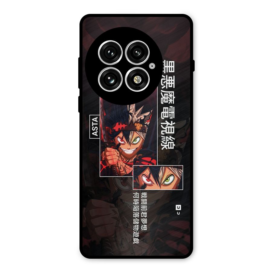 Asta Black Clover Metal Back Case for OnePlus 13