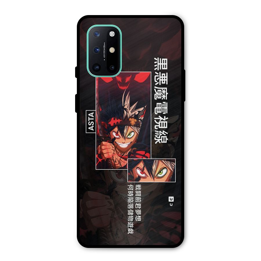 Asta Black Clover Metal Back Case for OnePlus 8T