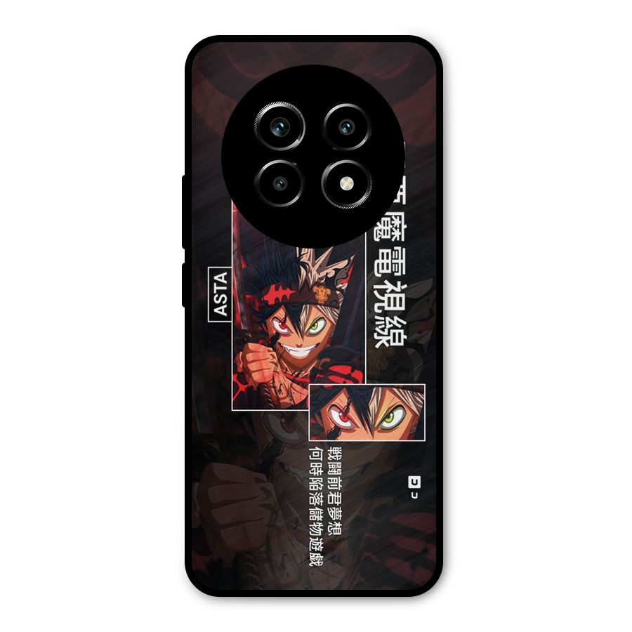 Asta Black Clover Metal Back Case for Realme 14 Pro Lite