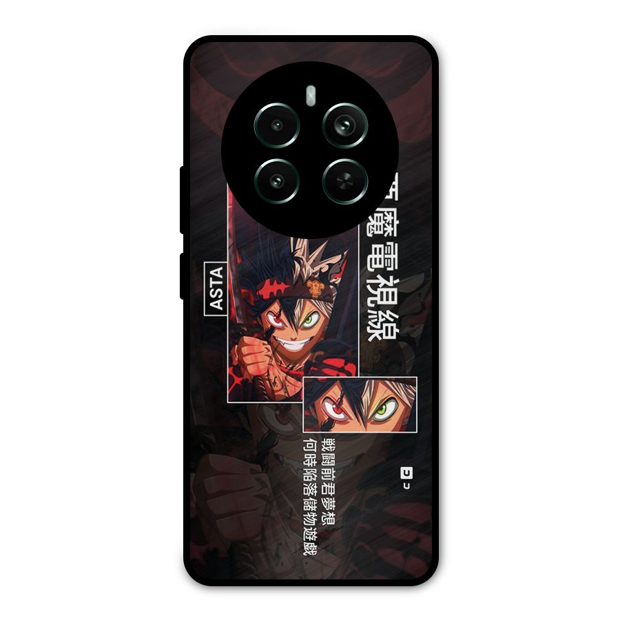 Asta Black Clover Metal Back Case for Realme Narzo 70 Pro