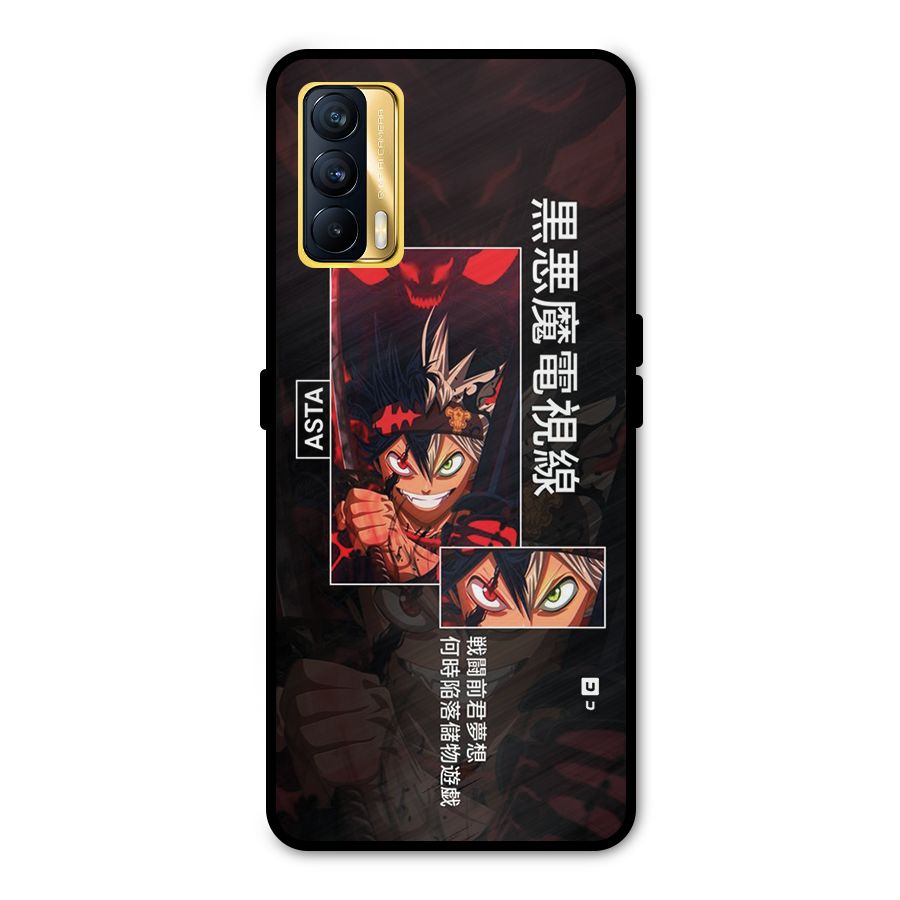 Asta Black Clover Metal Back Case for Realme X7