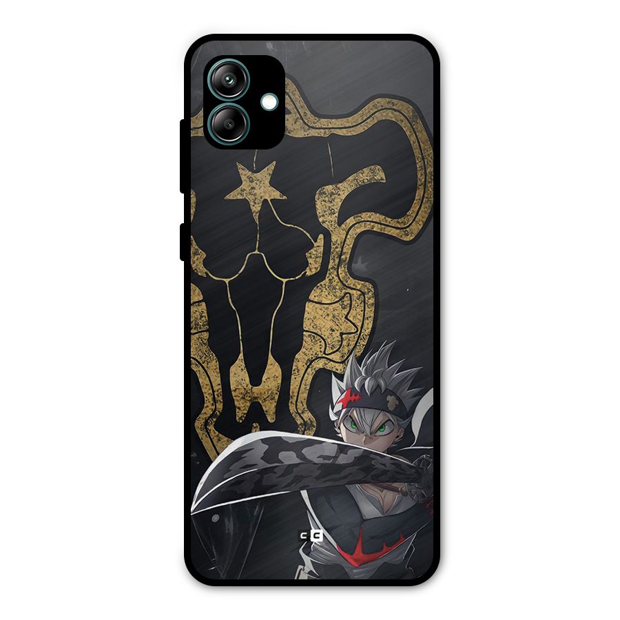 Asta With Black Bulls Metal Back Case for Galaxy A04