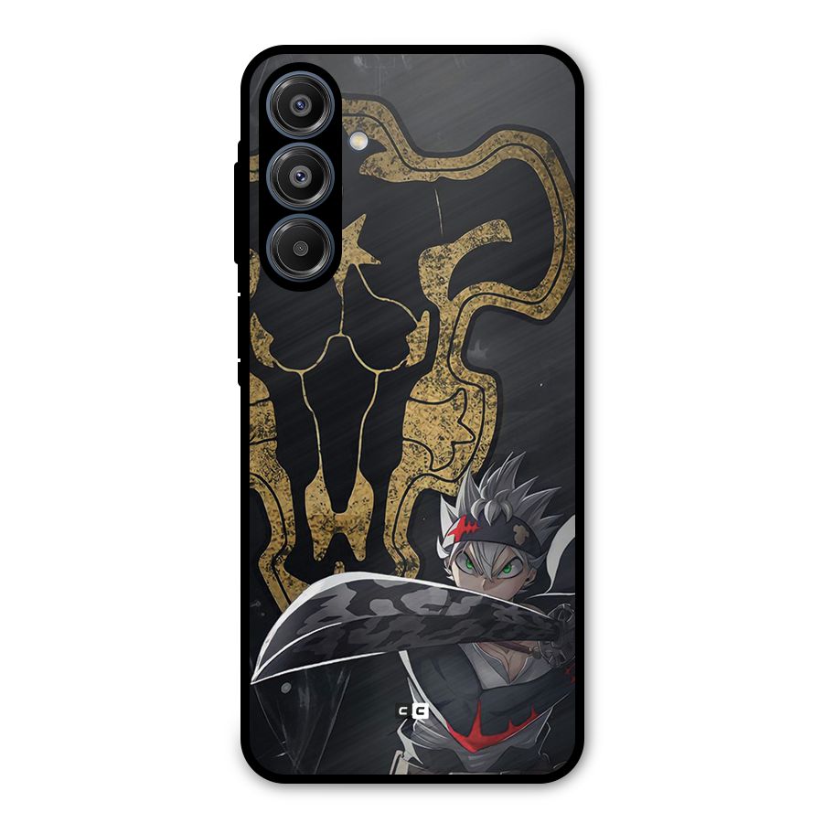 Asta With Black Bulls Metal Back Case for Galaxy A16 5G
