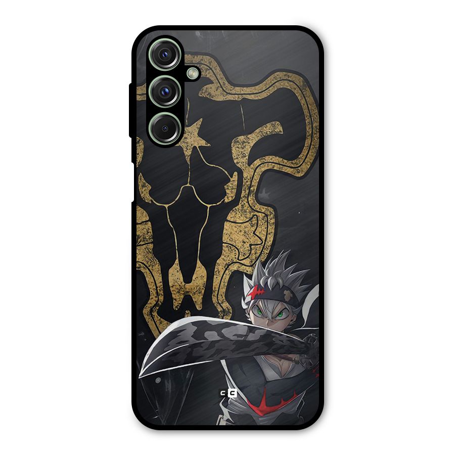 Asta With Black Bulls Metal Back Case for Galaxy M34