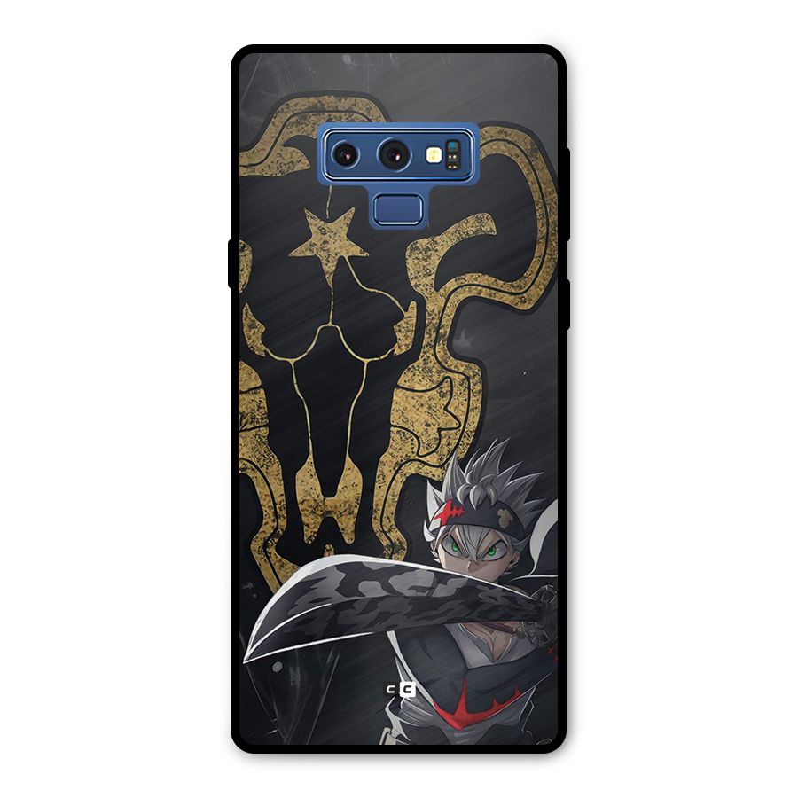Asta With Black Bulls Metal Back Case for Galaxy Note 9