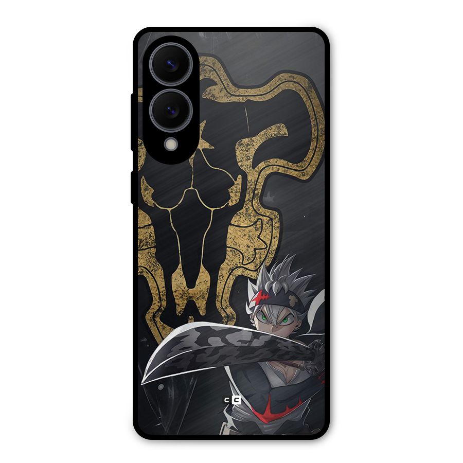 Asta With Black Bulls Metal Back Case for Galaxy S25 Edge