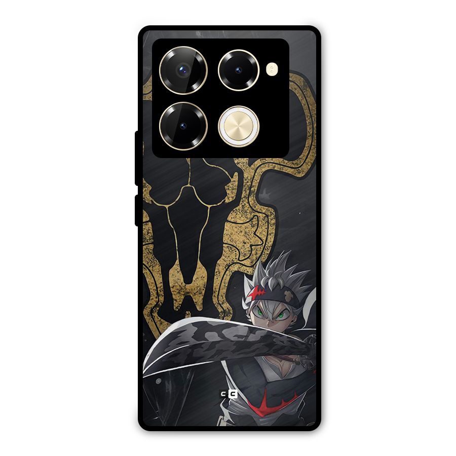 Asta With Black Bulls Metal Back Case for Infinix Note 40 Pro
