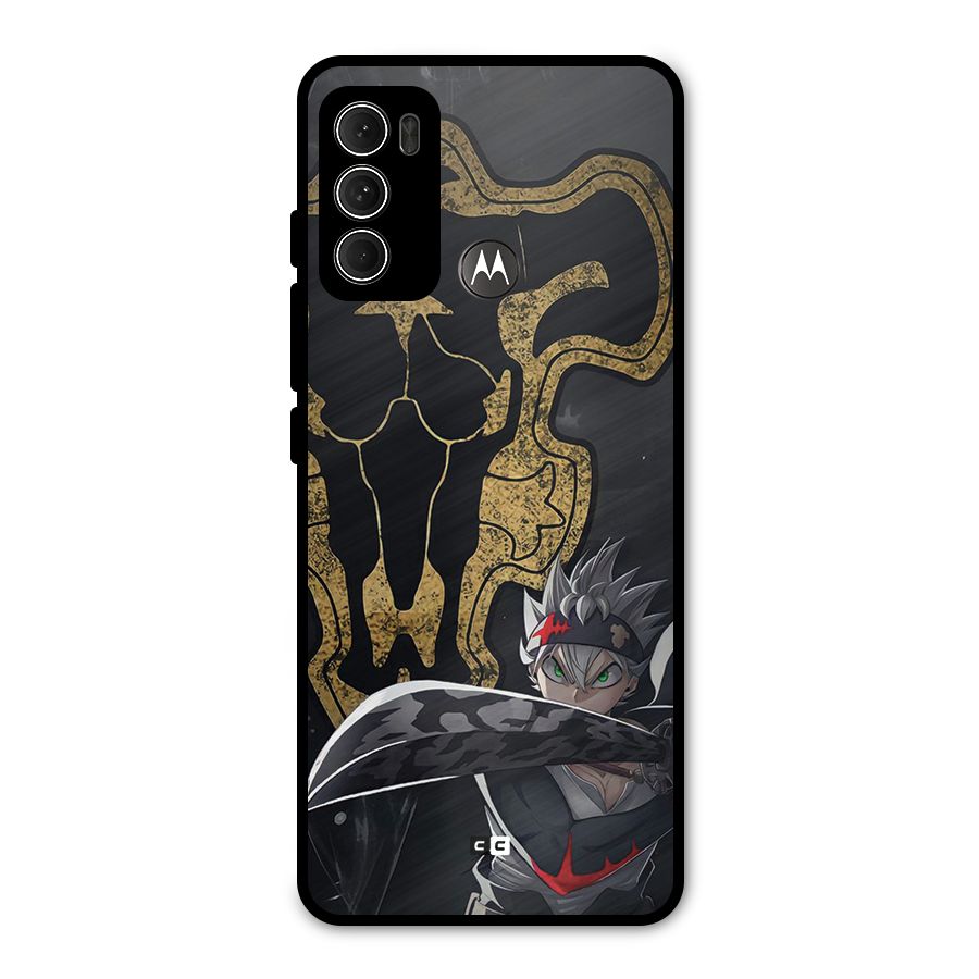 Asta With Black Bulls Metal Back Case for Moto G60