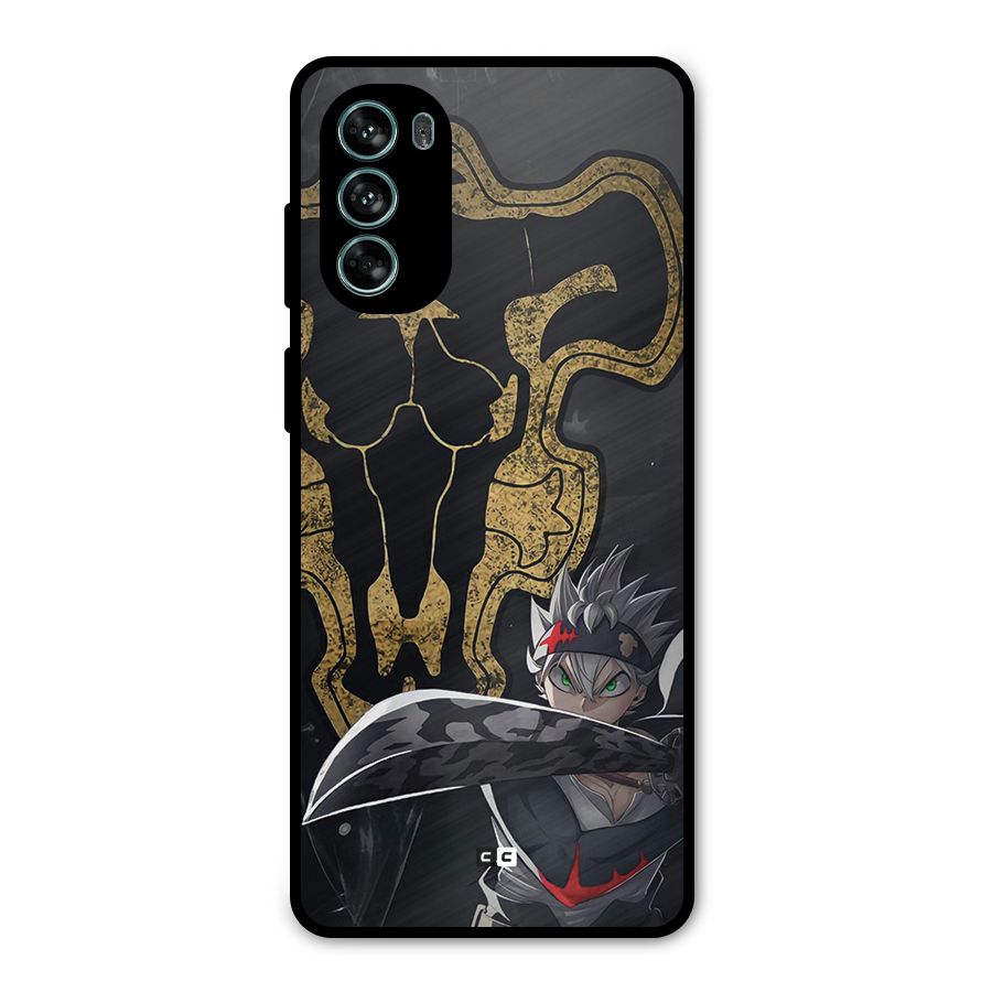 Asta With Black Bulls Metal Back Case for Moto G62