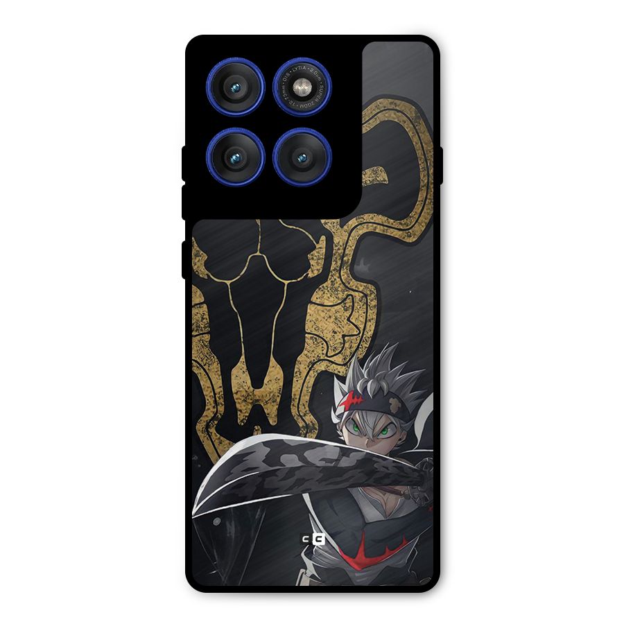 Asta With Black Bulls Metal Back Case for Motorola Edge 60 Pro