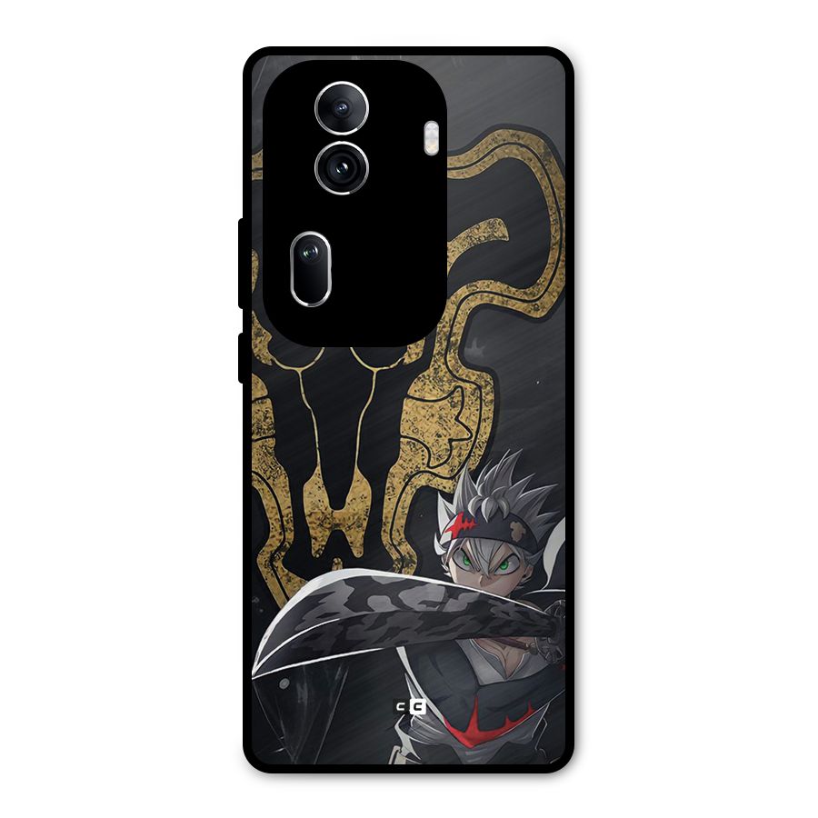 Asta With Black Bulls Metal Back Case for Oppo Reno11 Pro 5G