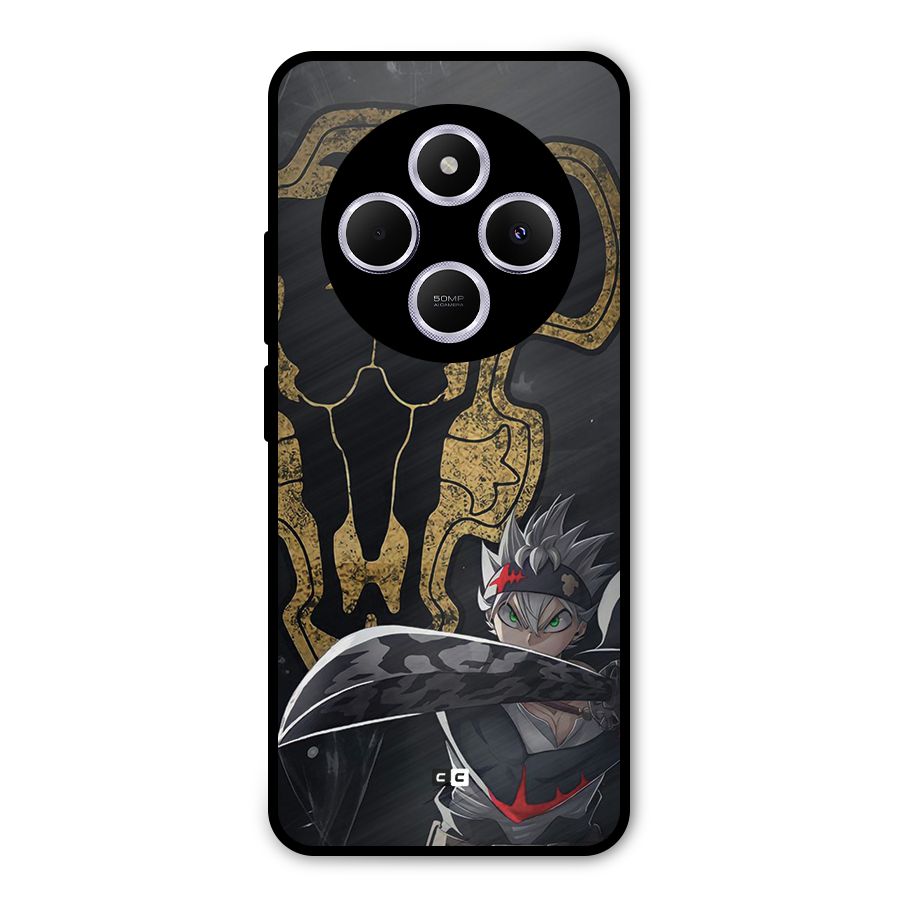 Asta With Black Bulls Metal Back Case for Poco M7
