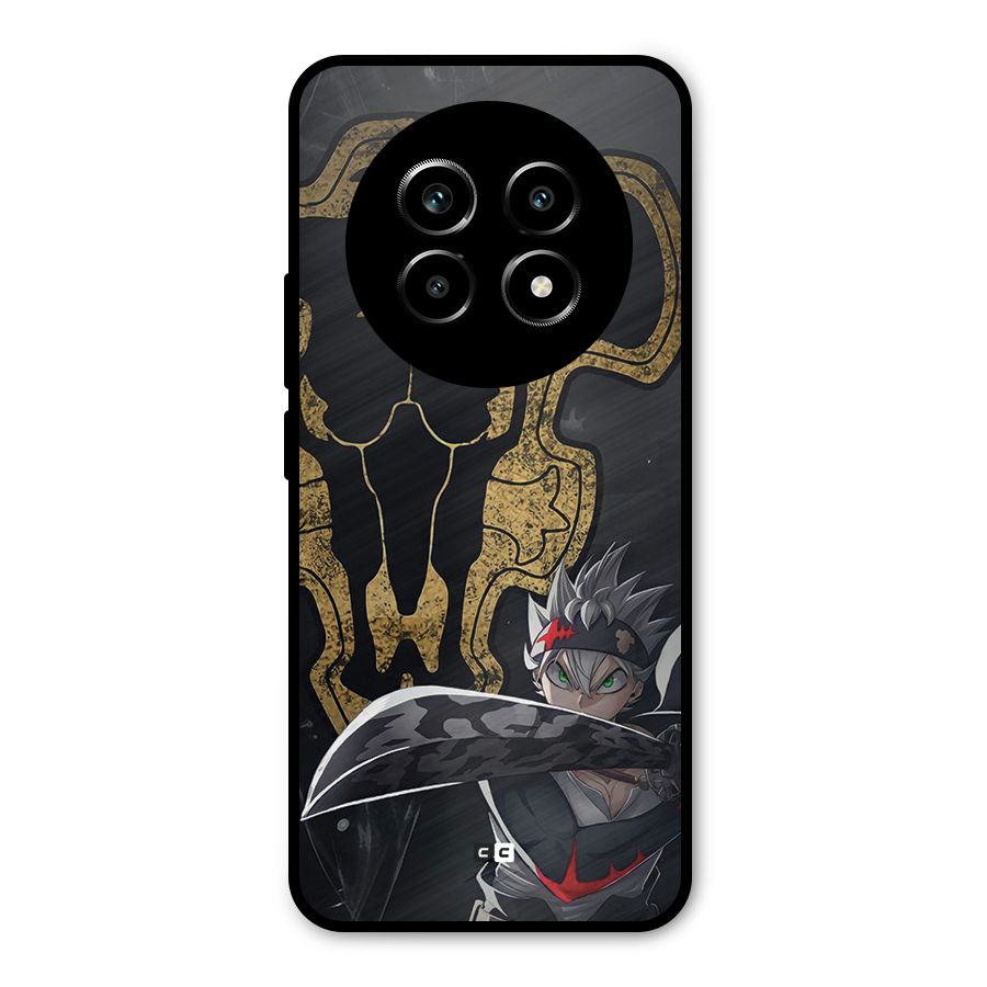 Asta With Black Bulls Metal Back Case for Realme 13 Pro