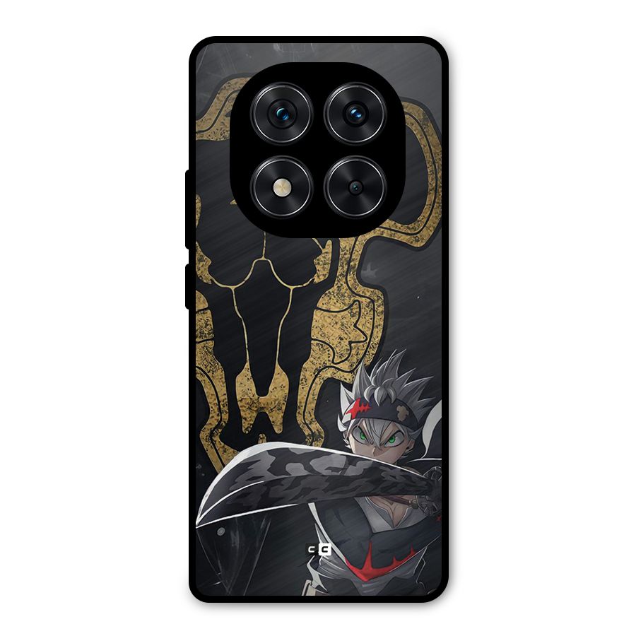 Asta With Black Bulls Metal Back Case for Redmi Note 14 Pro 5G