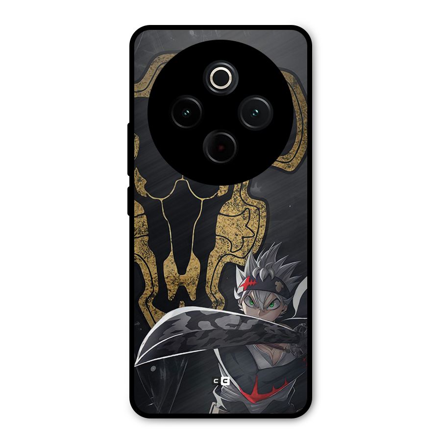 Asta With Black Bulls Metal Back Case for Vivo T4