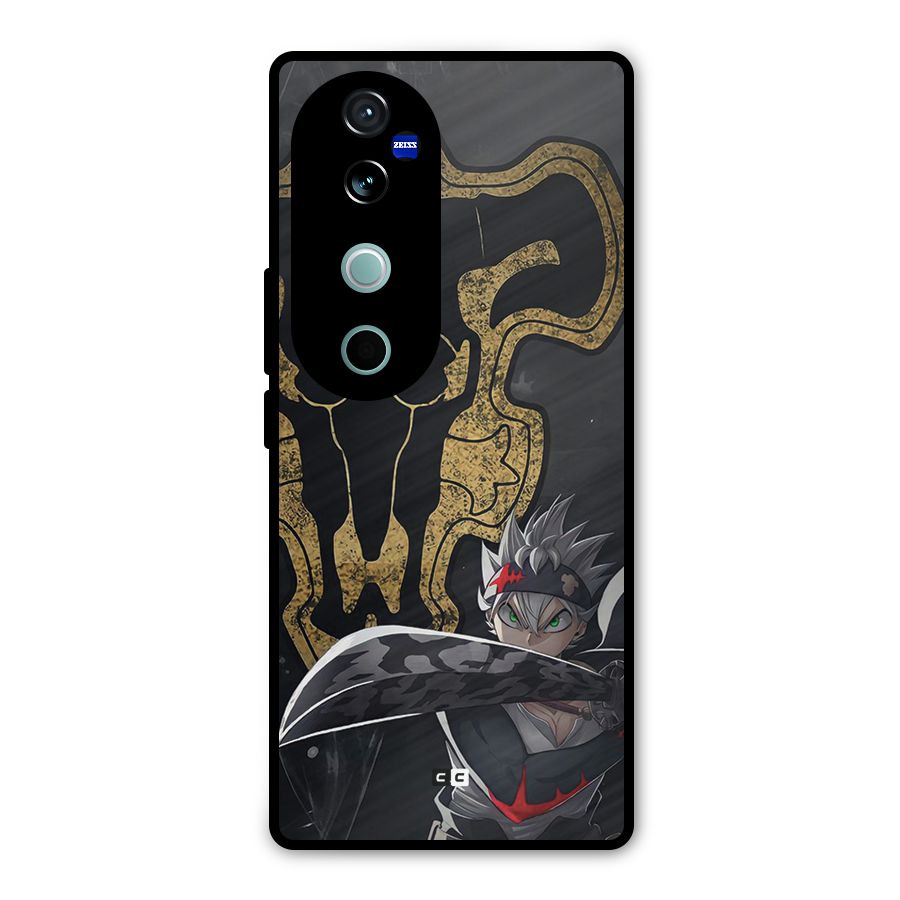 Asta With Black Bulls Metal Back Case for Vivo V40