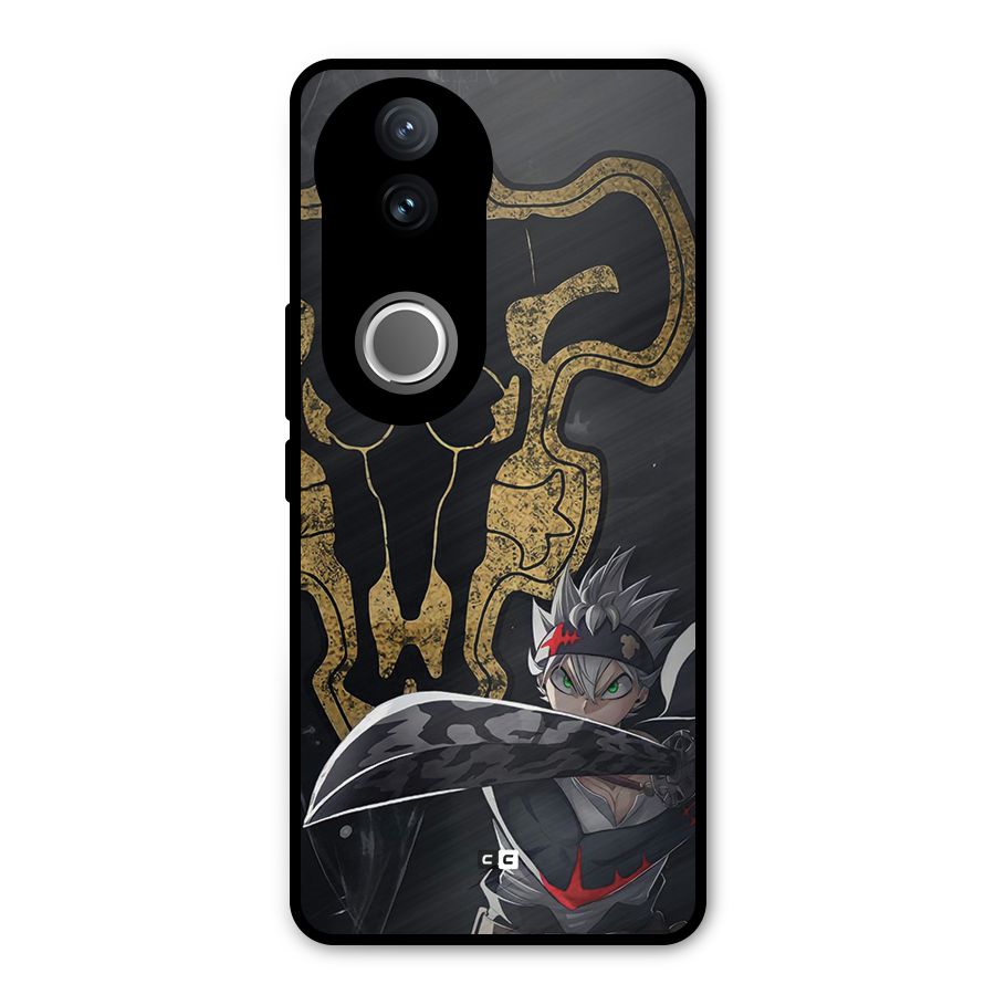 Asta With Black Bulls Metal Back Case for Vivo V50