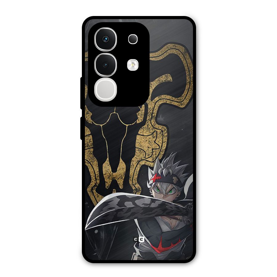 Asta With Black Bulls Metal Back Case for iQOO Z10x