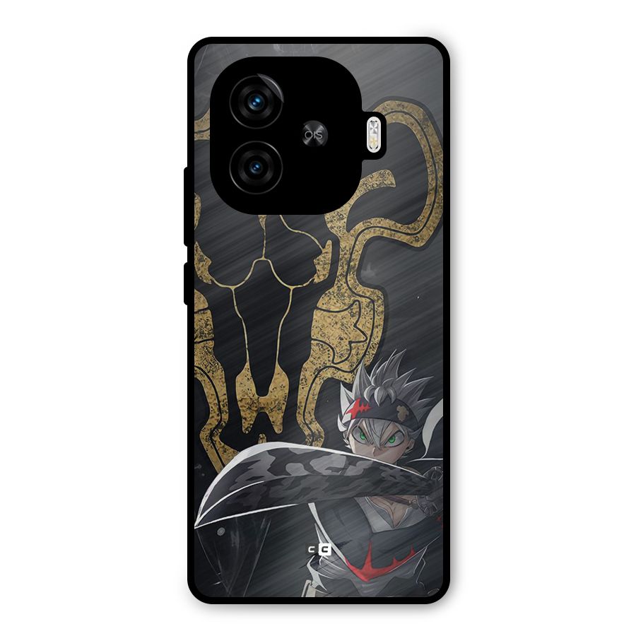 Asta With Black Bulls Metal Back Case for iQOO Z9 Turbo