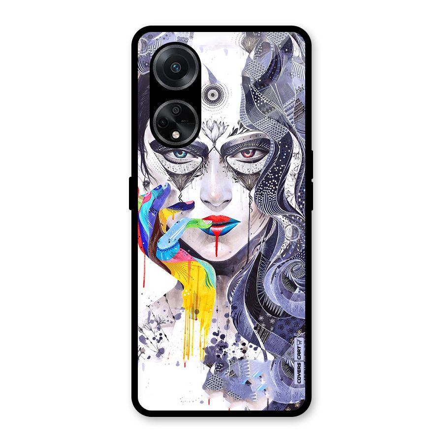 Astonishing Artwork Glass Back Case for Oppo F23
