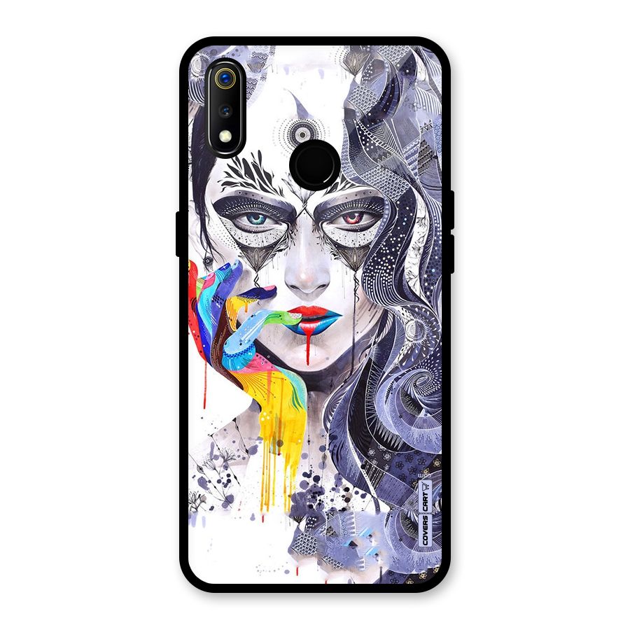 Astonishing Artwork Glass Back Case for Realme 3i