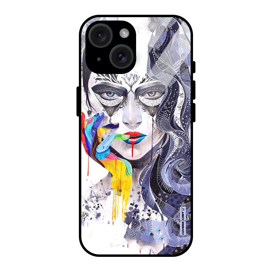 Astonishing Artwork Glass Back Case for iPhone 15