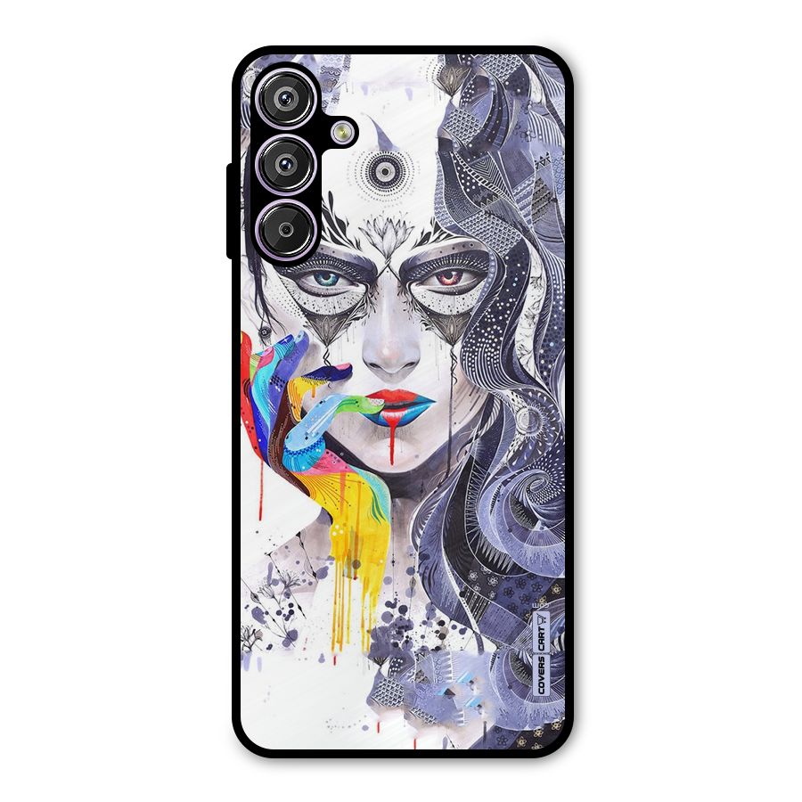Astonishing Artwork Metal Back Case for Galaxy F15