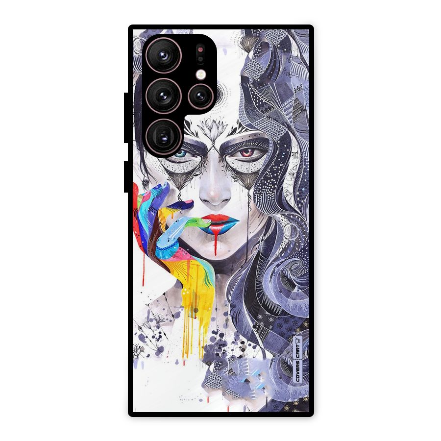 Astonishing Artwork Metal Back Case for Galaxy S22 Ultra 5G