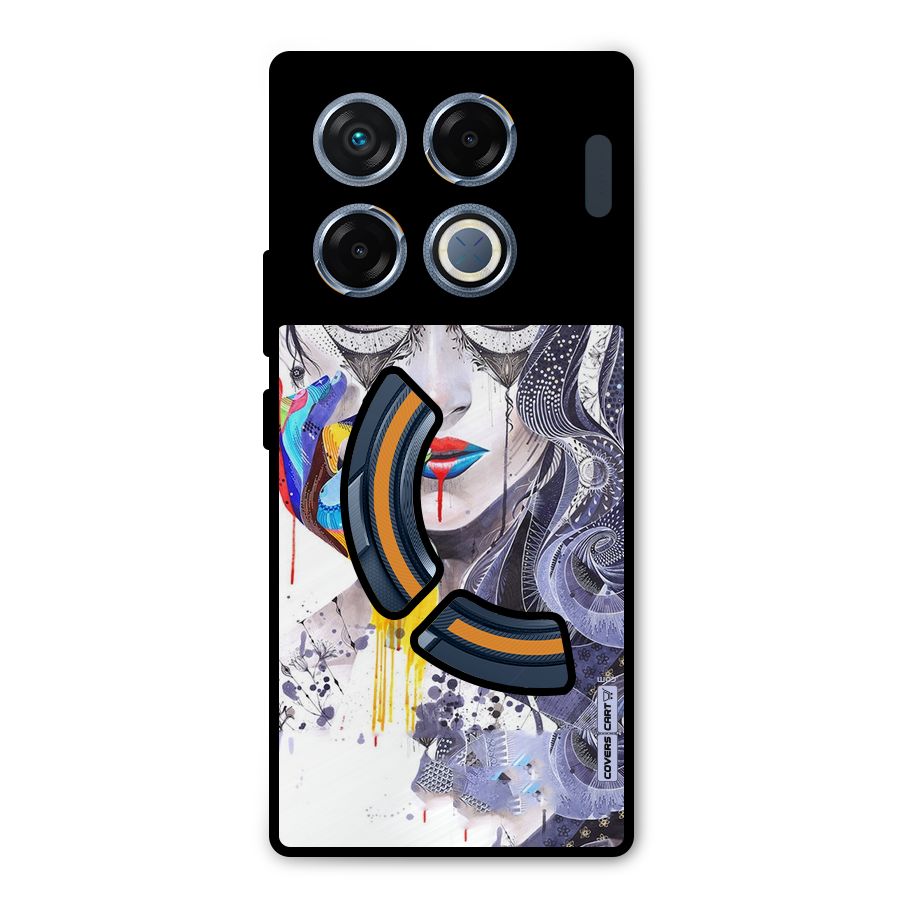 Astonishing Artwork Metal Back Case for Infinix GT 20 Pro