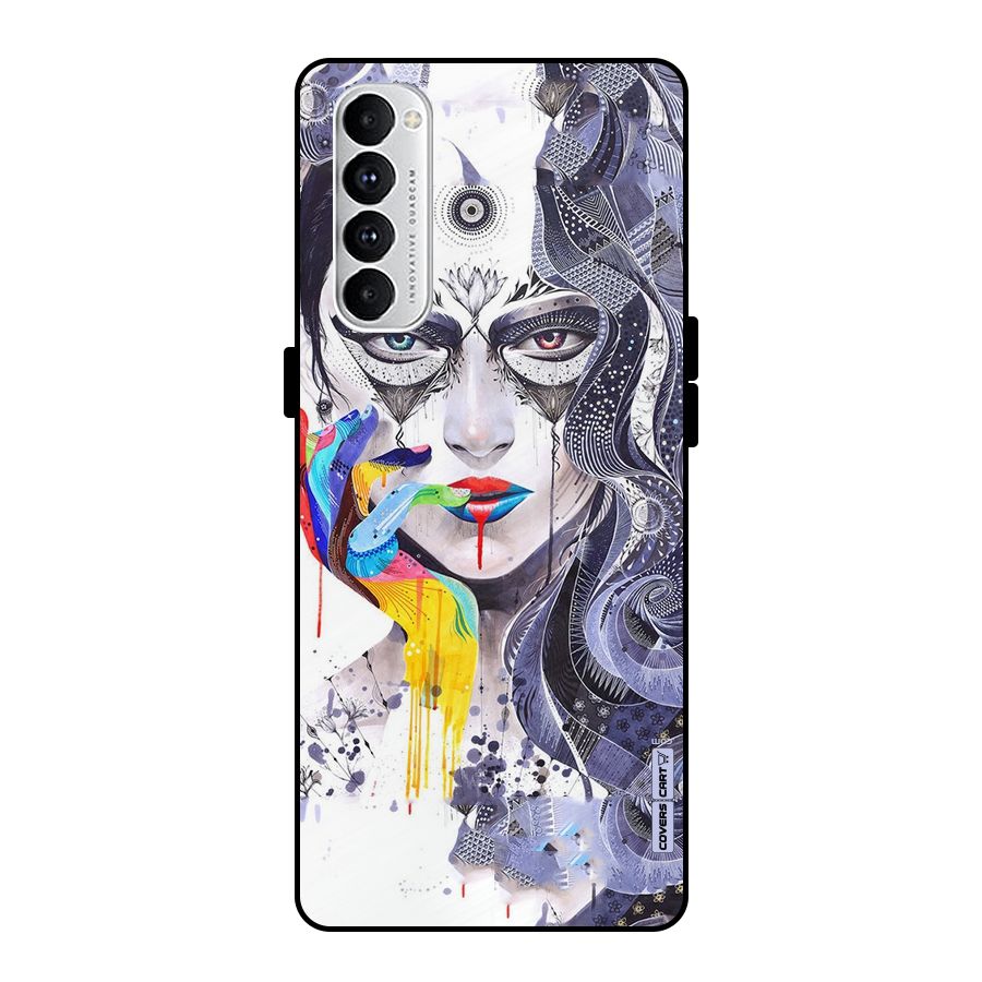 Astonishing Artwork Metal Back Case for Oppo Reno4 Pro