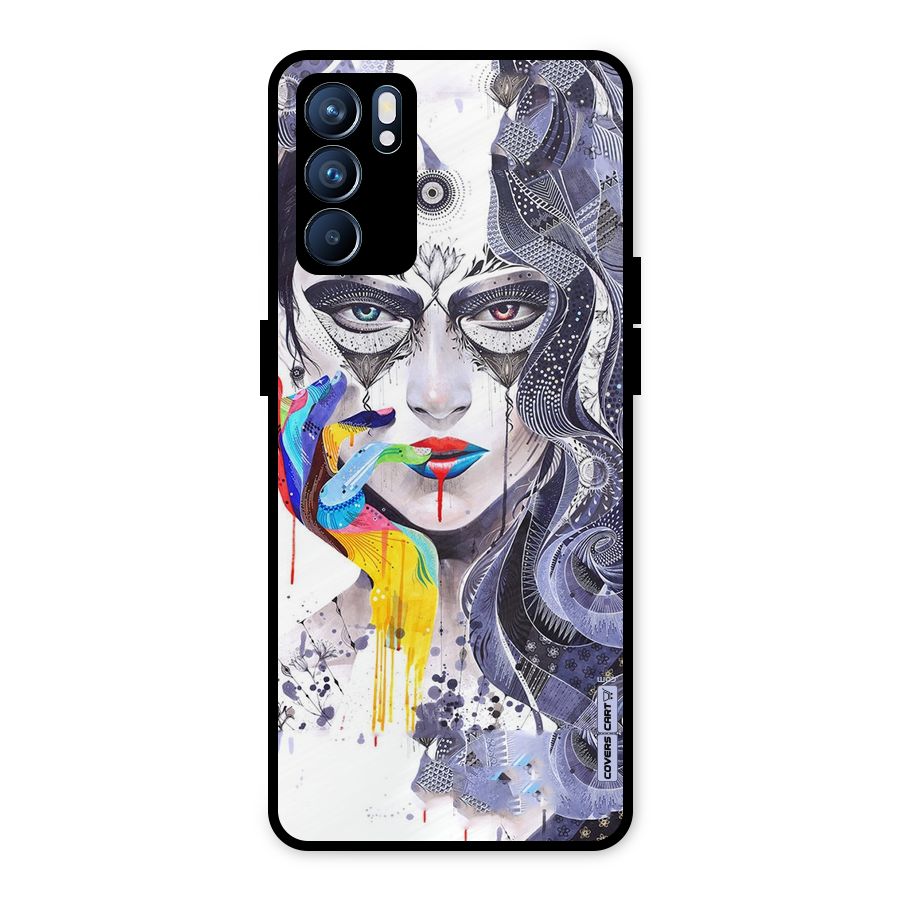 Astonishing Artwork Metal Back Case for Oppo Reno6 5G