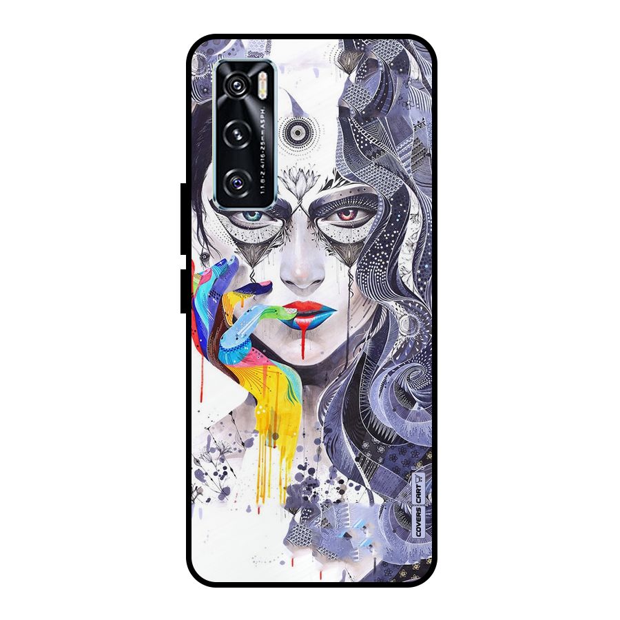 Astonishing Artwork Metal Back Case for Vivo V20 SE