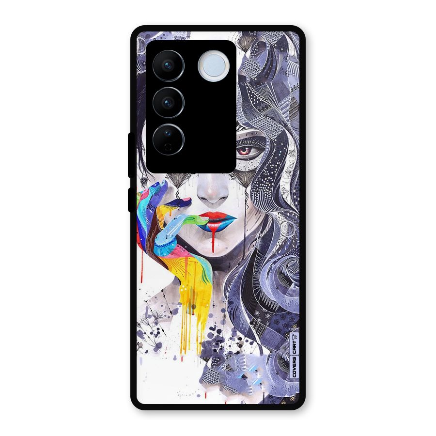 Astonishing Artwork Metal Back Case for Vivo V27 Pro