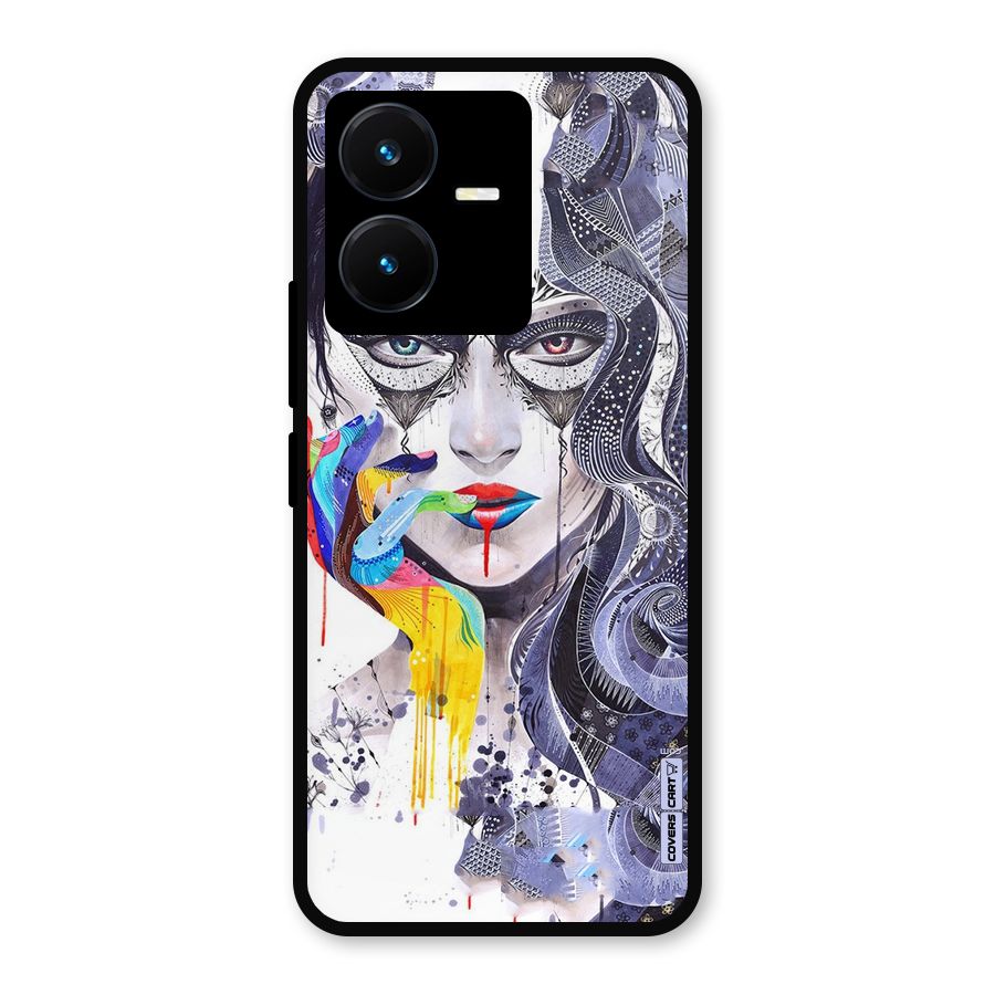 Astonishing Artwork Metal Back Case for Vivo Y22