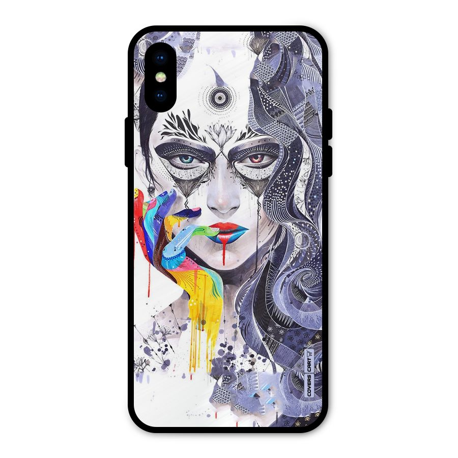 Astonishing Artwork Metal Back Case for iPhone XS