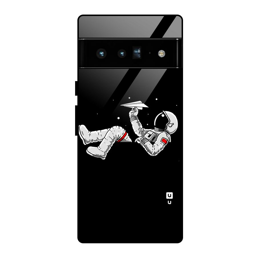 Astronaut Aeroplane Glass Back Case for Google Pixel 6 Pro