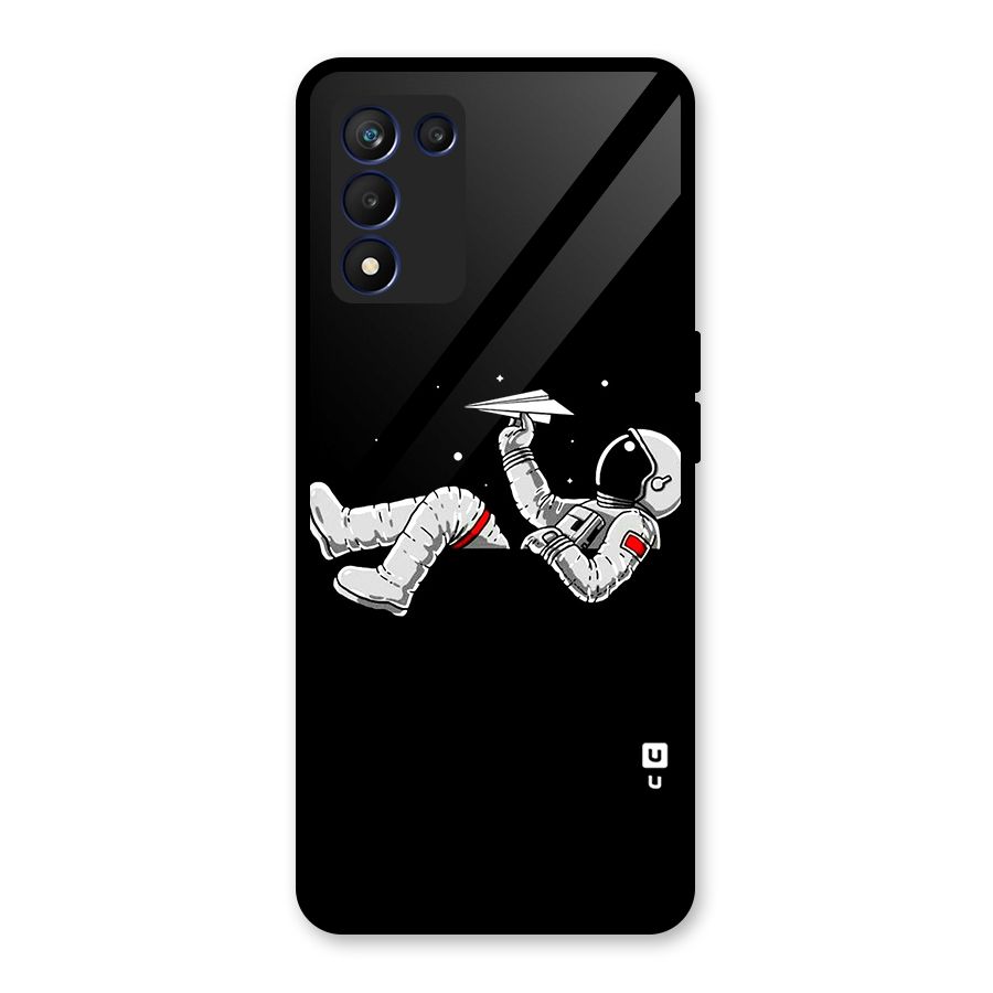 Astronaut Aeroplane Glass Back Case for Realme 9 5G Speed