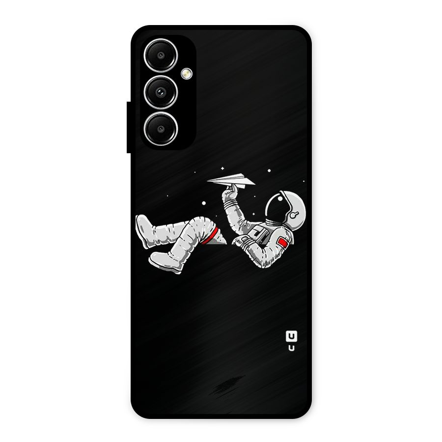 Astronaut Aeroplane Metal Back Case for Galaxy A05s