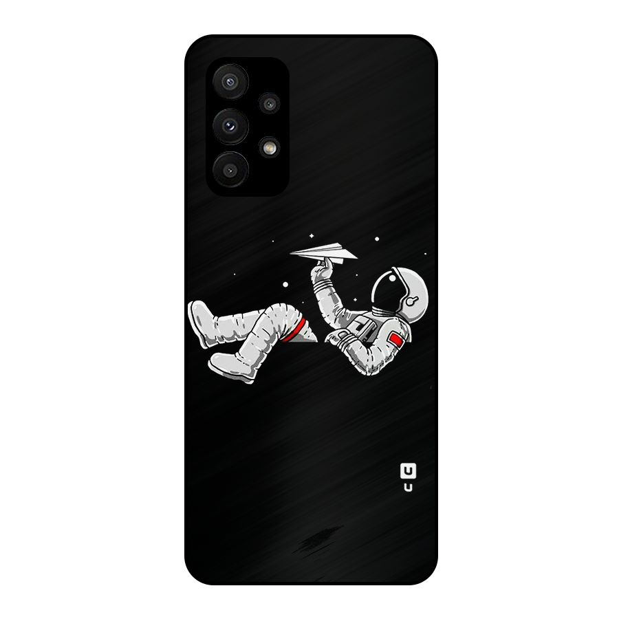 Astronaut Aeroplane Metal Back Case for Galaxy A23