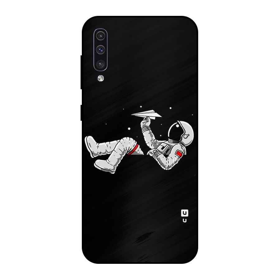 Astronaut Aeroplane Metal Back Case for Galaxy A30s