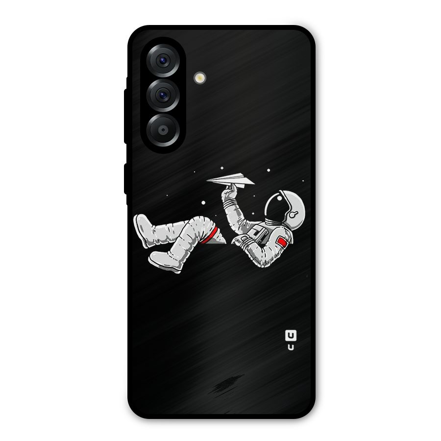 Astronaut Aeroplane Metal Back Case for Galaxy A56