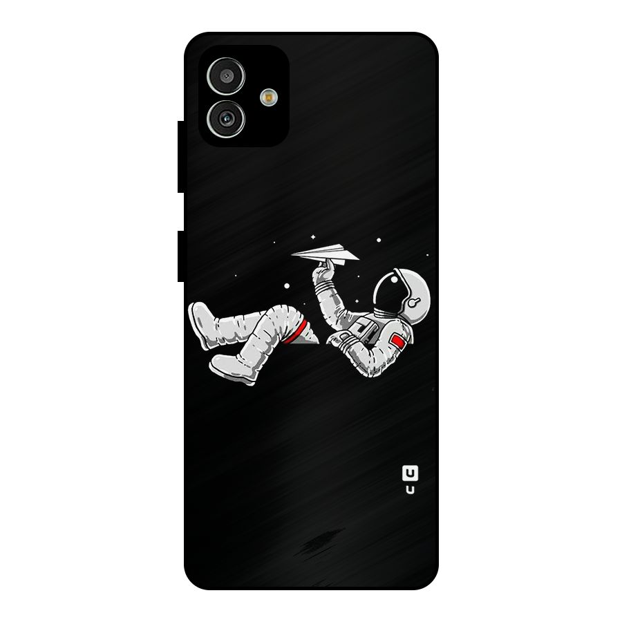 Astronaut Aeroplane Metal Back Case for Galaxy M13 5G