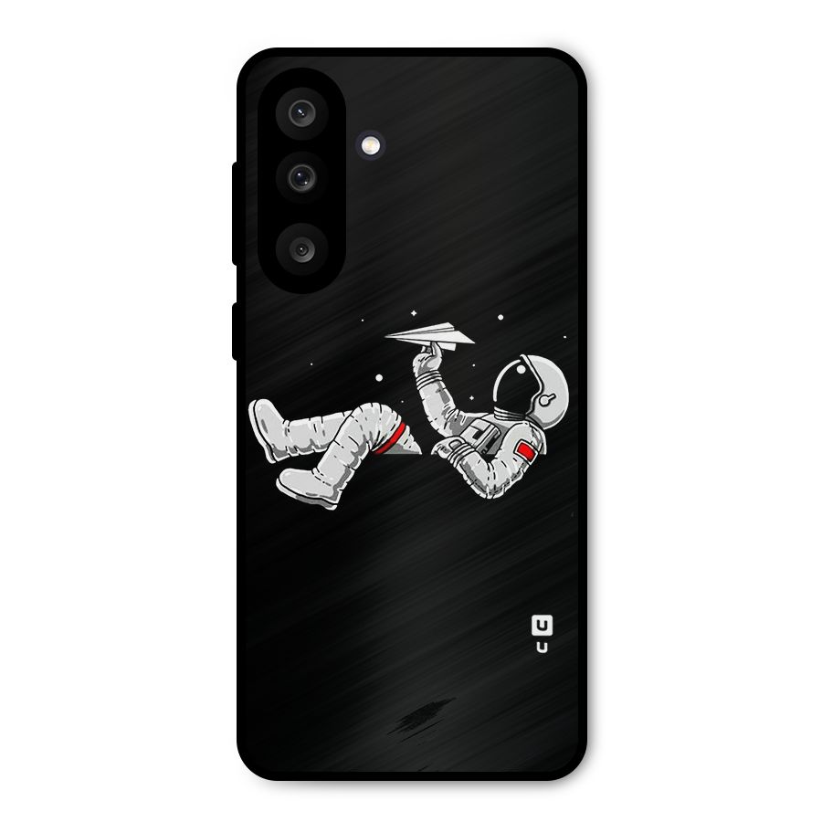 Astronaut Aeroplane Metal Back Case for Galaxy M56